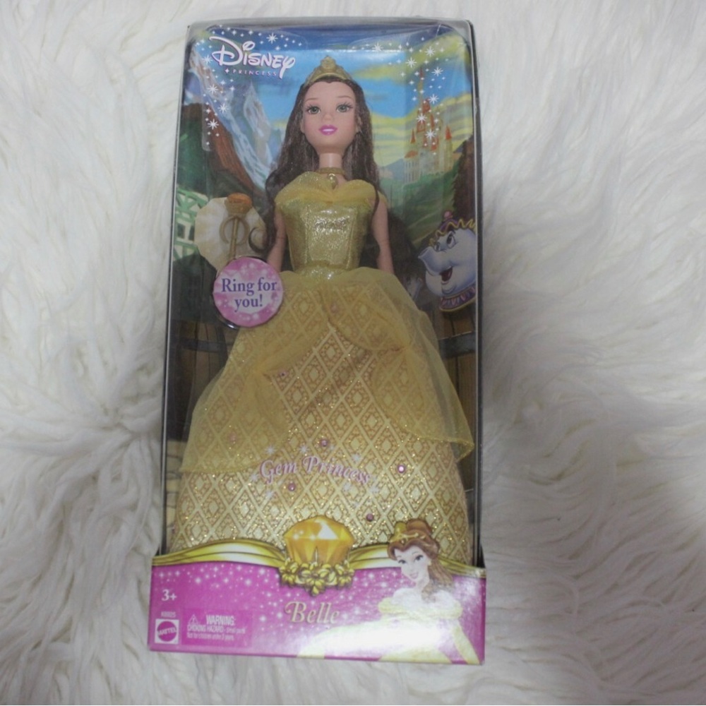 Disney Gem Beauty and the beast princess belle doll Mattel brand new sealed